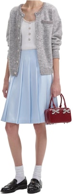 (W) Self-Portrait Kardigan Rajut Lengan Panjang dengan Butang - Kelabu AW24064CGRGREY Shop (W) Self-Portrait Kardigan Rajut Lengan Panjang dengan Butang - Kelabu AW24064CGRGREY