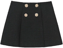 (Women) Self-Portrait Classic Black A-Line Casual Skirt SWF351Q00100 (Women) Self-Portrait Classic Black A-Line Casual Skirt SWF351Q00100