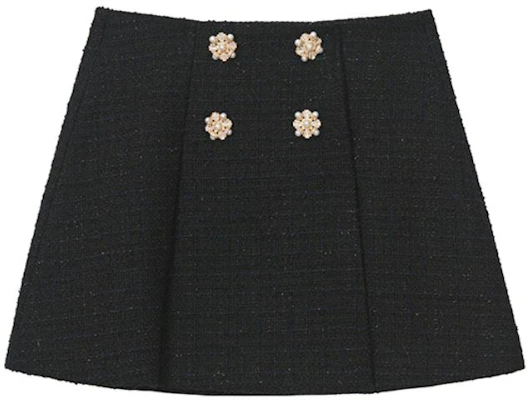 (W) Falda Casual Clásica Negra A-Line de Self-Portrait SWF351Q00100 Order (W) Falda Casual Clásica Negra A-Line de Self-Portrait SWF351Q00100