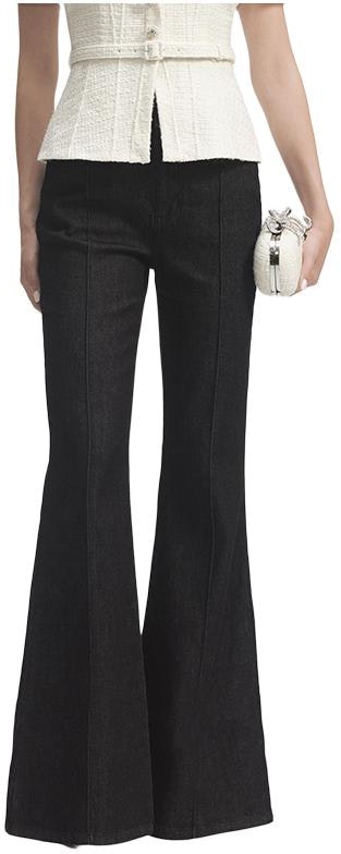 women-self-portrait-classic-black-cropped-flared-denim-jeans-with-pockets-swf-352-k02200