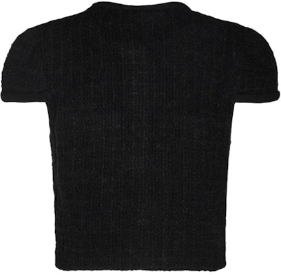 (W) Self-Portrait 經典黑色短袖針織上衣 配釦細節 PF24127TBBLACK Lookbook (W) Self-Portrait 經典黑色短袖針織上衣 配釦細節 PF24127TBBLACK