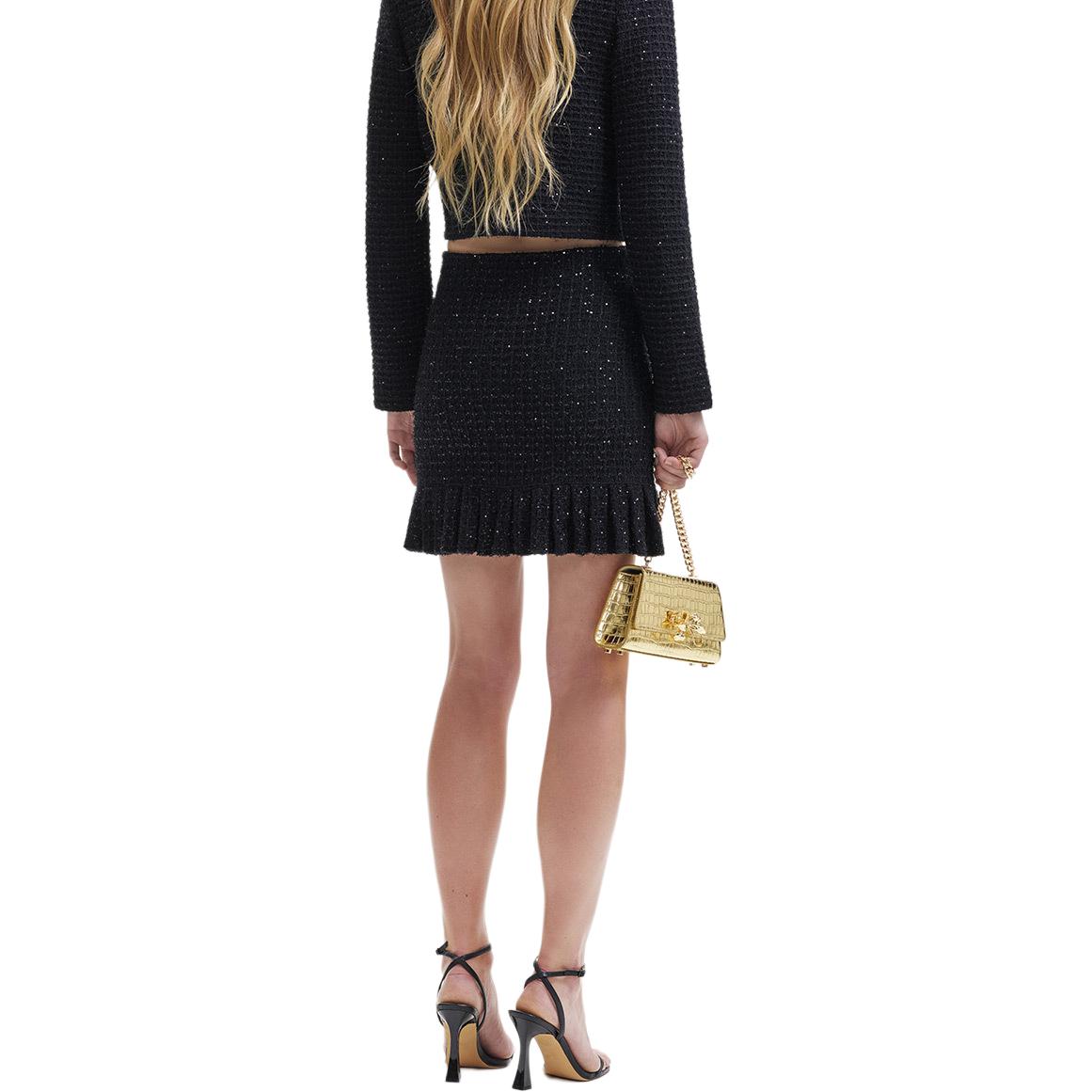 (Women) Self-Portrait  Classic Black Solid A-Line Mini Skirt SWF344M04600 圖 4