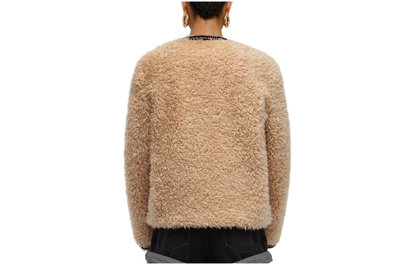 Lookbook (W) Self-Portrait 對比邊飾粗花呢外套 浅駝色 SWF331D00100