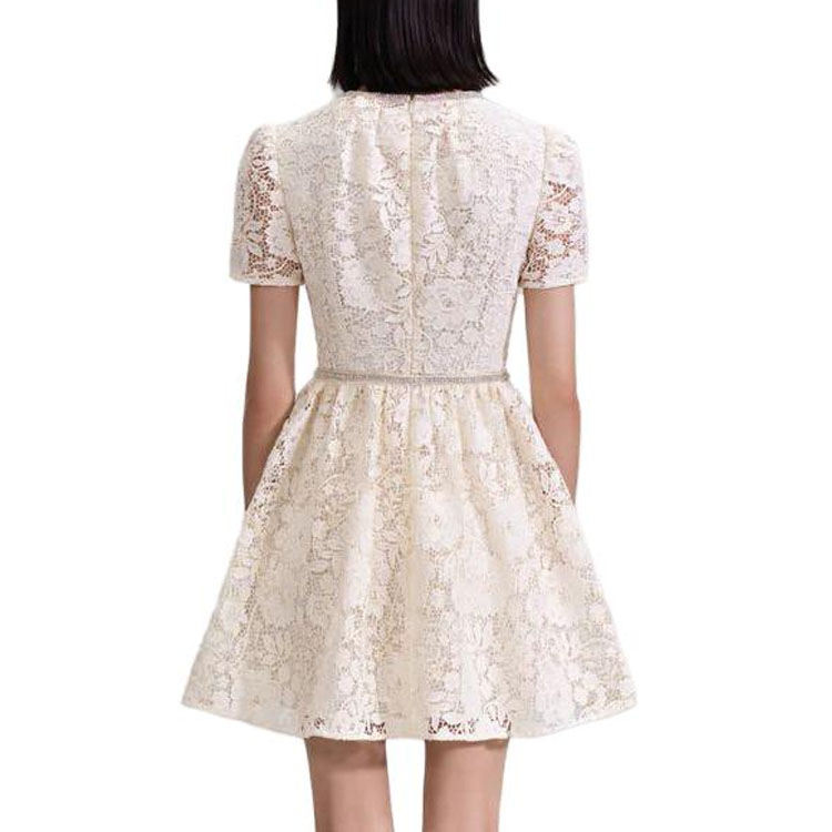 (Women) Self-Portrait  Cream Lace Short Sleeve Dress. PF23035SCPCREAM 圖 4