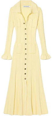 (Women) Self-Portrait Cream Yellow Polo Collar Long Flare Sleeve A-Line Dress SWF352M06000 Order (Women) Self-Portrait Cream Yellow Polo Collar Long Flare Sleeve A-Line Dress SWF352M06000