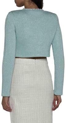 (W) Chaqueta Corta de Manga Larga Self-Portrait - Azul Sólido. RS24159JBLMINT Purchase (W) Chaqueta Corta de Manga Larga Self-Portrait - Azul Sólido. RS24159JBLMINT