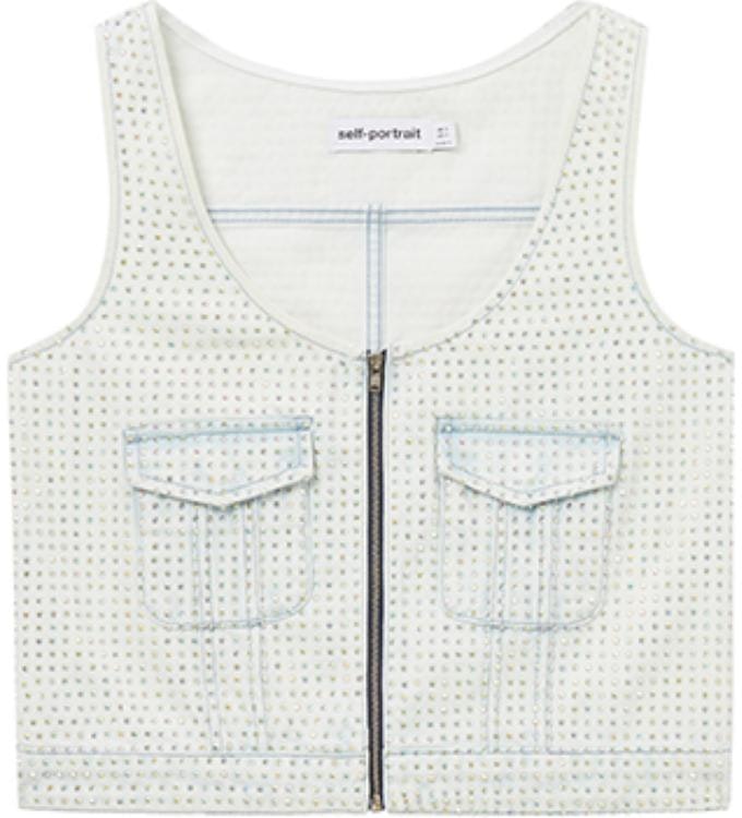 women-self-portrait-crystal-embellished-crop-vest-light-denim-blue-swf-353-b00700