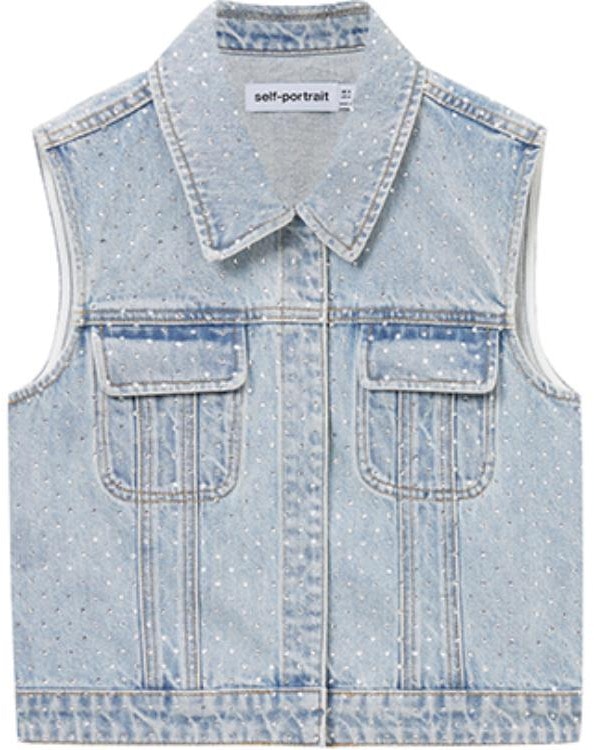 women-self-portrait-denim-blue-crystal-embellished-buttoned-vest-swf-353-b00900