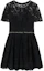 Buy (W) Self-Portrait Gaun Malam Elegant A-Line Princess Lengan Pendek SWF344Y14200