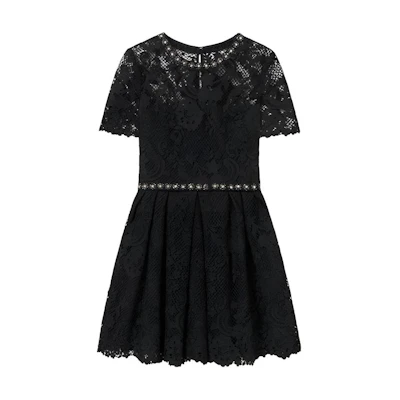 (Women) Self-Portrait Elegant A-Line Princess Evening Dress Short-Sleeve Gown SWF344Y14200