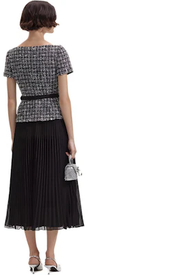 (W) Self-Portrait 优雅一字肩格纹褶皱中长连衣裙 SWF352Y24900 Shop (W) Self-Portrait 优雅一字肩格纹褶皱中长连衣裙 SWF352Y24900