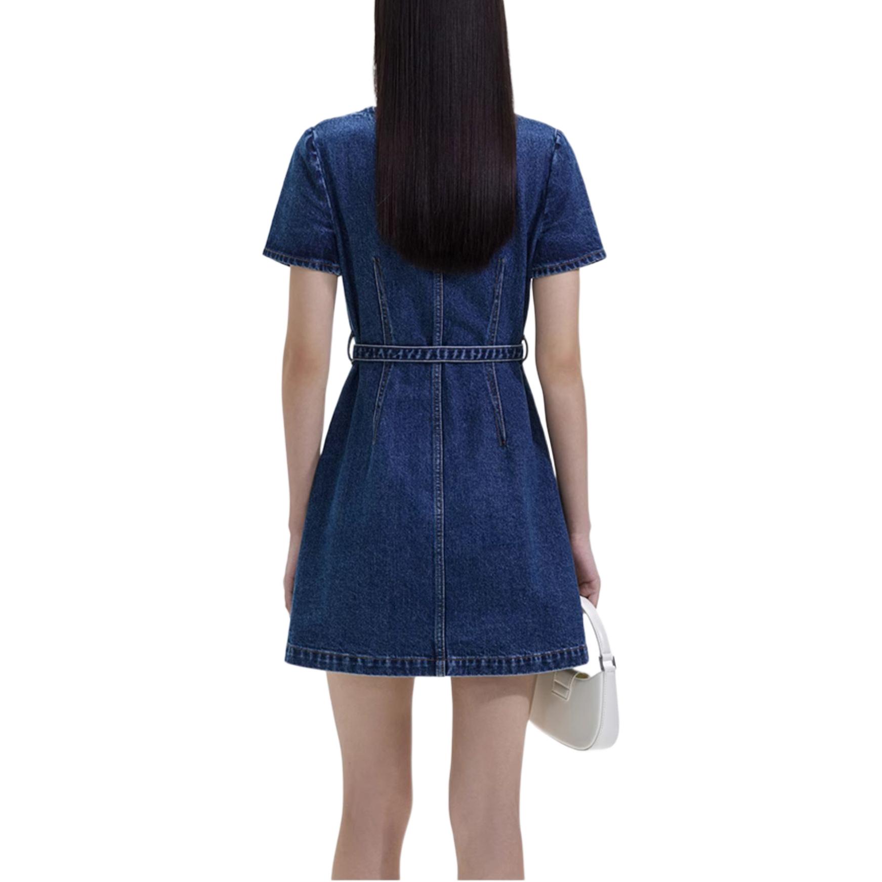 (Women) Self-Portrait  Elegant Square-Neck A-Line Short Sleeve Party Dress. SWF351Y05700 圖 4