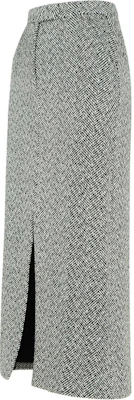 (Women) Self-Portrait Herringbone Knit High-Waisted Slim Casual Skirt - Gray AW24059MSKABBLACK Shop (Women) Self-Portrait Herringbone Knit High-Waisted Slim Casual Skirt - Gray AW24059MSKABBLACK