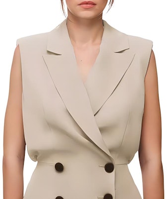 (W) Self-Portrait 高腰喇叭短連身褲 - 香草米色 SWF322K05700 Details for (W) Self-Portrait 高腰喇叭短連身褲 - 香草米色 SWF322K05700