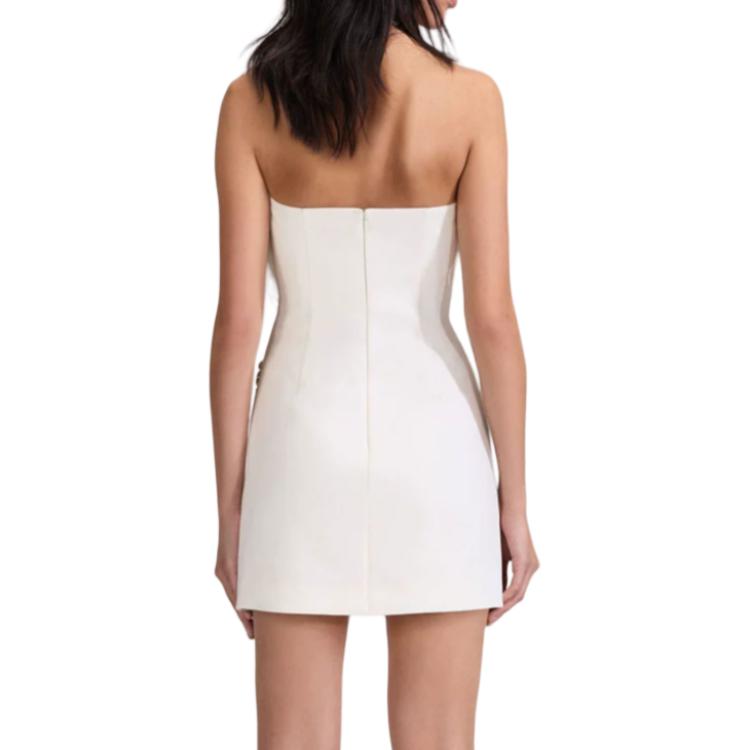 (Women) Self-Portrait  High-Waist Sleeveless Dress in Pure White. SWF343Y09500 圖 4