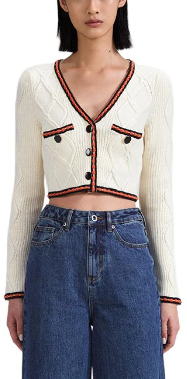 women-self-portrait-ivory-colorblock-v-neck-knitted-cardigan-long-sleeve-swf-342-m05200