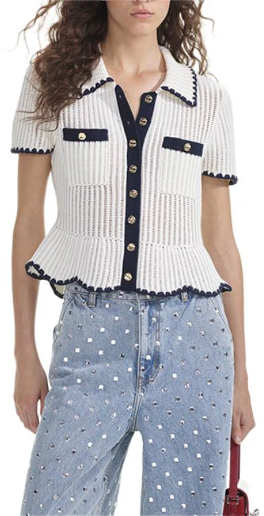 women-self-portrait-ivory-white-colorblock-knit-short-sleeve-cardigan-swf-353-m02100