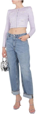 (W) Self-Portrait Cardigan Rajut Butang Permata Ungu Muda. PF23107JLPURPLE Order (W) Self-Portrait Cardigan Rajut Butang Permata Ungu Muda. PF23107JLPURPLE