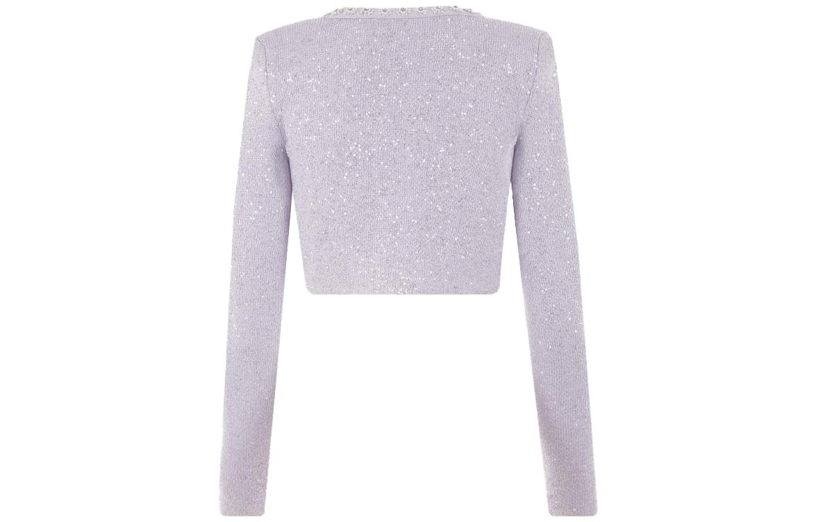 Shop (W) Self-Portrait Cardigan Rajut Butang Permata Ungu Muda. PF23107JLPURPLE