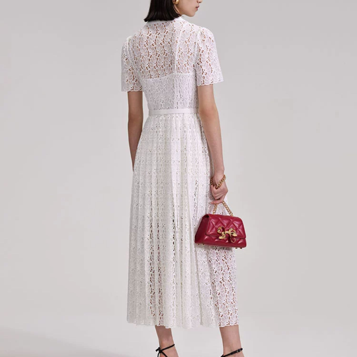 (Women) Self-Portrait  Lace Double-Breasted Vintage Blazer Dress Short Sleeve SWF343Y04000 圖 4