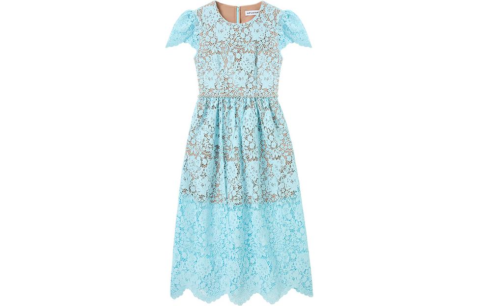 (Women) Self-Portrait  Lace Elegant Short Sleeve Cocktail Party Mini Dress SWF343Y08600 圖 2