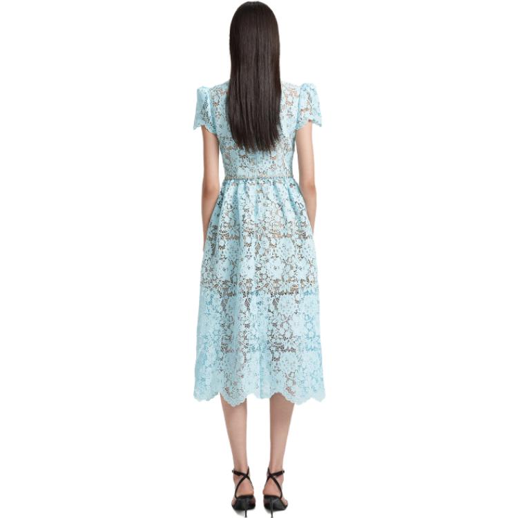 (Women) Self-Portrait  Lace Elegant Short Sleeve Cocktail Party Mini Dress SWF343Y08600 圖 4