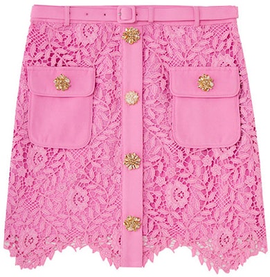 (W) Self-Portrait 蕾絲口袋高腰休閒直筒迷你裙 SWF342Q02300 Buy (W) Self-Portrait 蕾絲口袋高腰休閒直筒迷你裙 SWF342Q02300