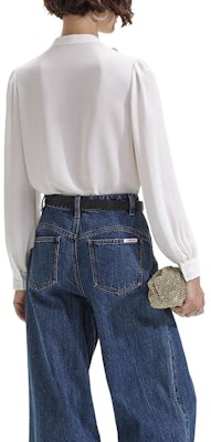 (W) Self-Portrait 蕾絲荷葉邊長袖襯衫 象牙白 SWF352C02500 Shop (W) Self-Portrait 蕾絲荷葉邊長袖襯衫 象牙白 SWF352C02500