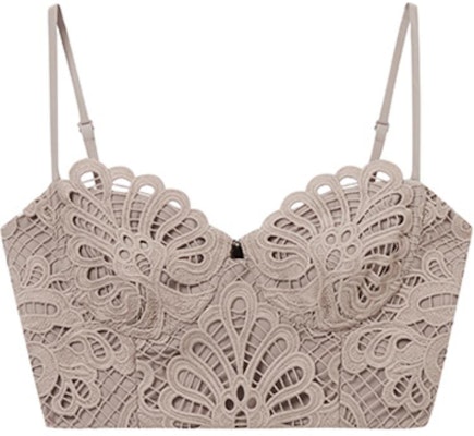 (W) Self-Portrait 深灰棕蕾絲修身吊帶背心 SWF353B00100 Buy (W) Self-Portrait 深灰棕蕾絲修身吊帶背心 SWF353B00100