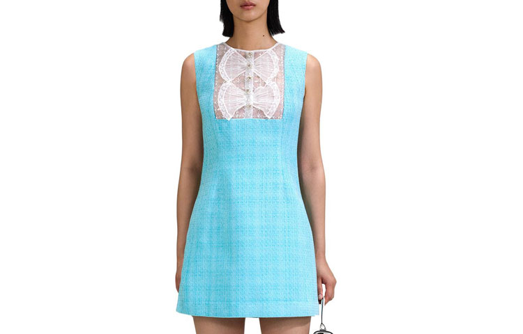 (Women) Self-Portrait  Lace Tweed Sleeveless Elegant Party Princess Dress SWF342Y15800 圖 2