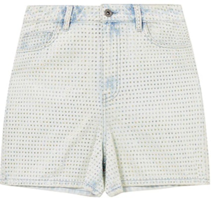 (W) Self-Portrait Seluar Pendek Denim Biru Muda dengan Rhinestone Potongan Lurus SWF353K00900 Buy (W) Self-Portrait Seluar Pendek Denim Biru Muda dengan Rhinestone Potongan Lurus SWF353K00900