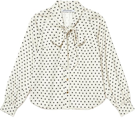 (W) 셀프 포트레이트 롱슬리브 폴카 도트 셔츠 화이트 SWF354C01700 Buy (W) 셀프 포트레이트 롱슬리브 폴카 도트 셔츠 화이트 SWF354C01700