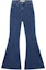 Buy (W) Self-Portrait Jeans Acampanados de Tiro Medio Azul Denim. SWF353K01800