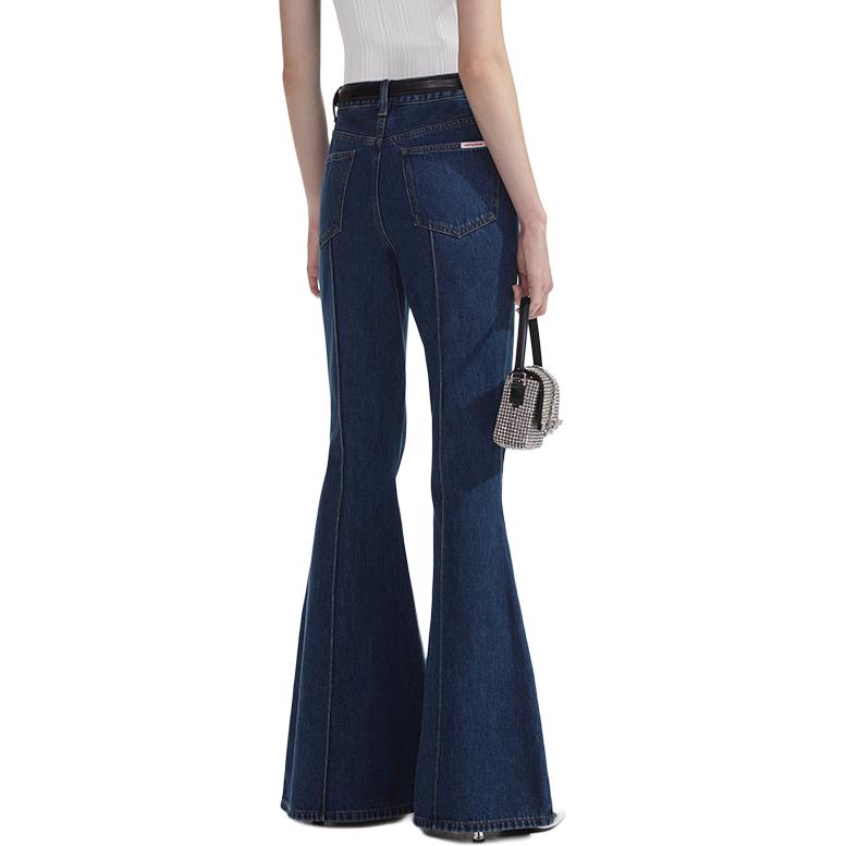 Purchase (W) Self-Portrait Jeans Acampanados de Tiro Medio Azul Denim. SWF353K01800