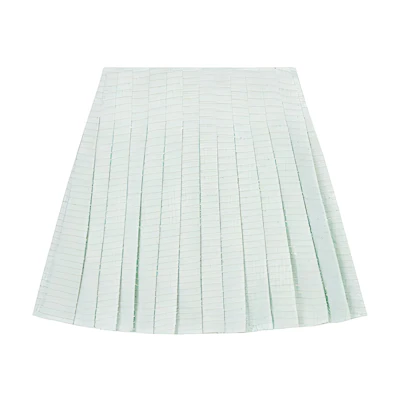 (Women) Self-Portrait Mint Green Trendy Casual Skirt. SWF351Q01300