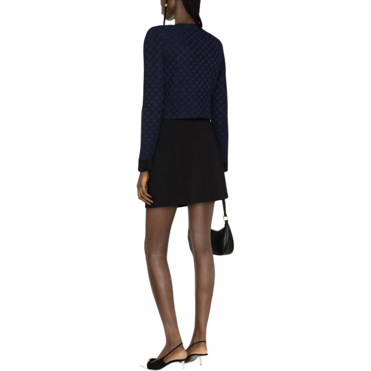 Shop (W) Chaqueta Corta Slim Fit de Manga Larga Azul Marino Self-Portrait. RS24153JBL-NAVY