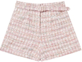 (Women) Self-Portrait Pink Casual Solid Straight Shorts SWF343K00100 (Women) Self-Portrait Pink Casual Solid Straight Shorts SWF343K00100