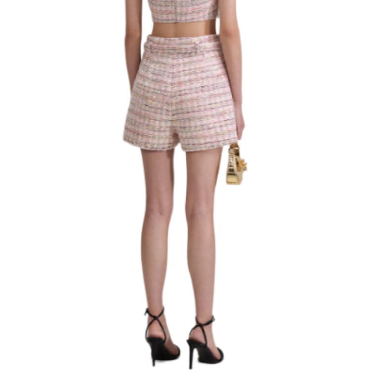 Shop (W) Self-Portrait 粉色休閒直筒短褲 固色款 SWF343K00100