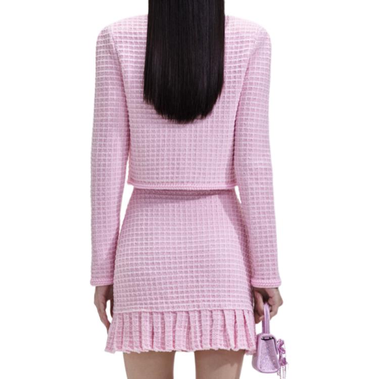 (Women) Self-Portrait  Pink Elegant Long-Sleeve Jacket SWF351M00300 圖 4