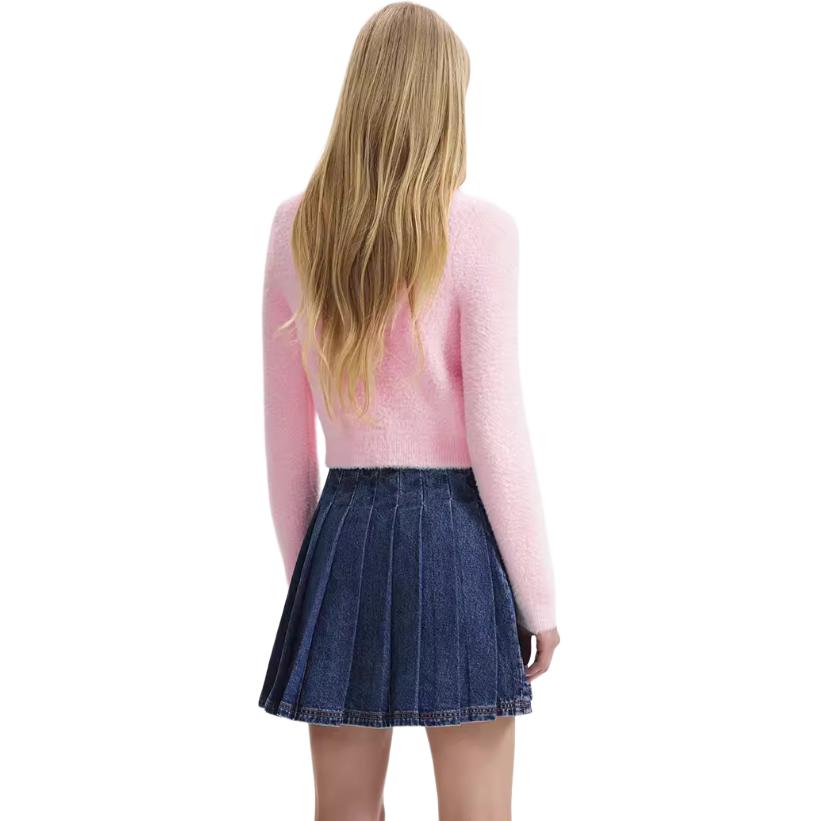 (Women) Self-Portrait  Pink Knit Cardigan Sweater with Bow Pockets - Trendy & Chic. SWF344M05700 圖 6