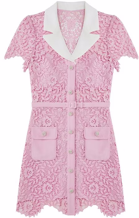 women-self-portrait-pink-lace-floral-short-sleeve-slim-fit-mini-dress-swf-342-y23600