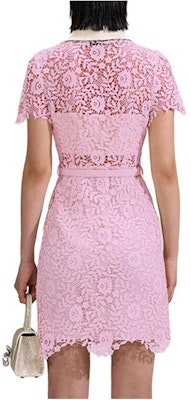 (W) Self-Portrait 粉色蕾絲花卉短袖修身迷你連身裙 SWF342Y23600 Shop (W) Self-Portrait 粉色蕾絲花卉短袖修身迷你連身裙 SWF342Y23600