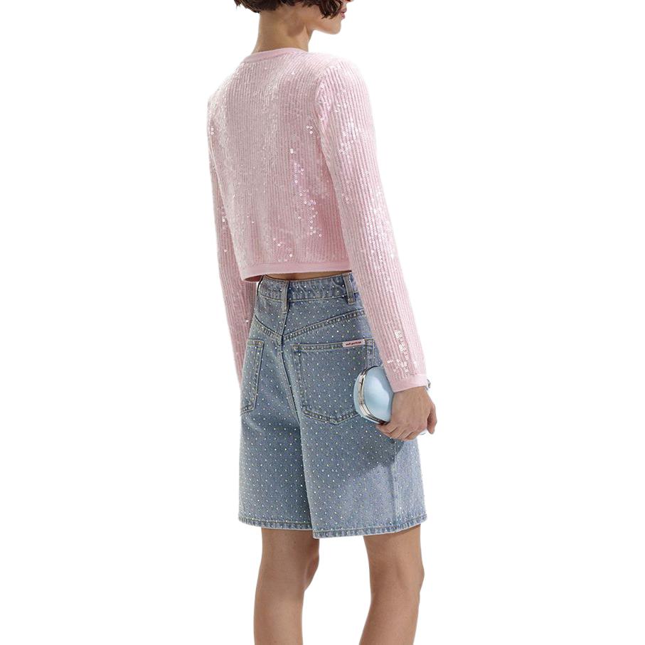 (Women) Self-Portrait  Pink Solid Long-Sleeve Jacket SWF352M04400 圖 4