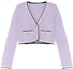 Order (W) Self-Portrait Ungu Baju Sejuk Kardigan Lengan Panjang Kain Wool Berleher V. SWF343M01600609