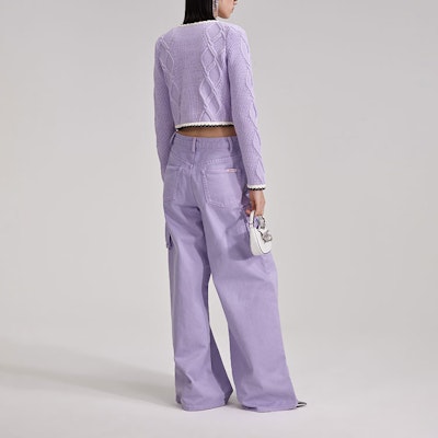 (W) Self-Portrait Ungu Baju Sejuk Kardigan Lengan Panjang Kain Wool Berleher V. SWF343M01600609 Shop (W) Self-Portrait Ungu Baju Sejuk Kardigan Lengan Panjang Kain Wool Berleher V. SWF343M01600609