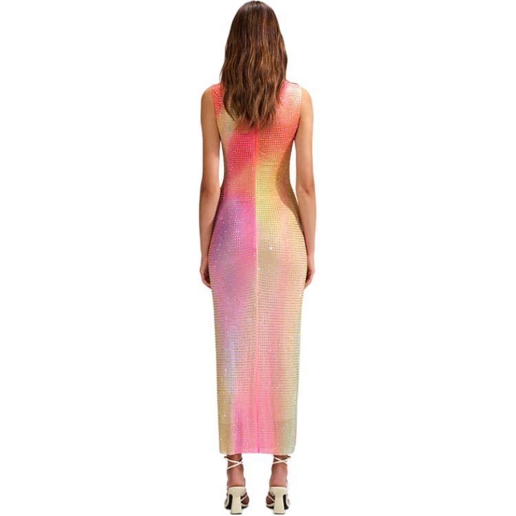 (Women) Self-Portrait  Red Pink Sleeveless Knit Dress - Stylish & Slim Fit SWF342Y15200 圖 3