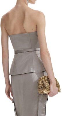 (W) セルフポートレート サテンバスティエ ダークグレーブラウン 固色. SWF353B00400 Shop (W) セルフポートレート サテンバスティエ ダークグレーブラウン 固色. SWF353B00400