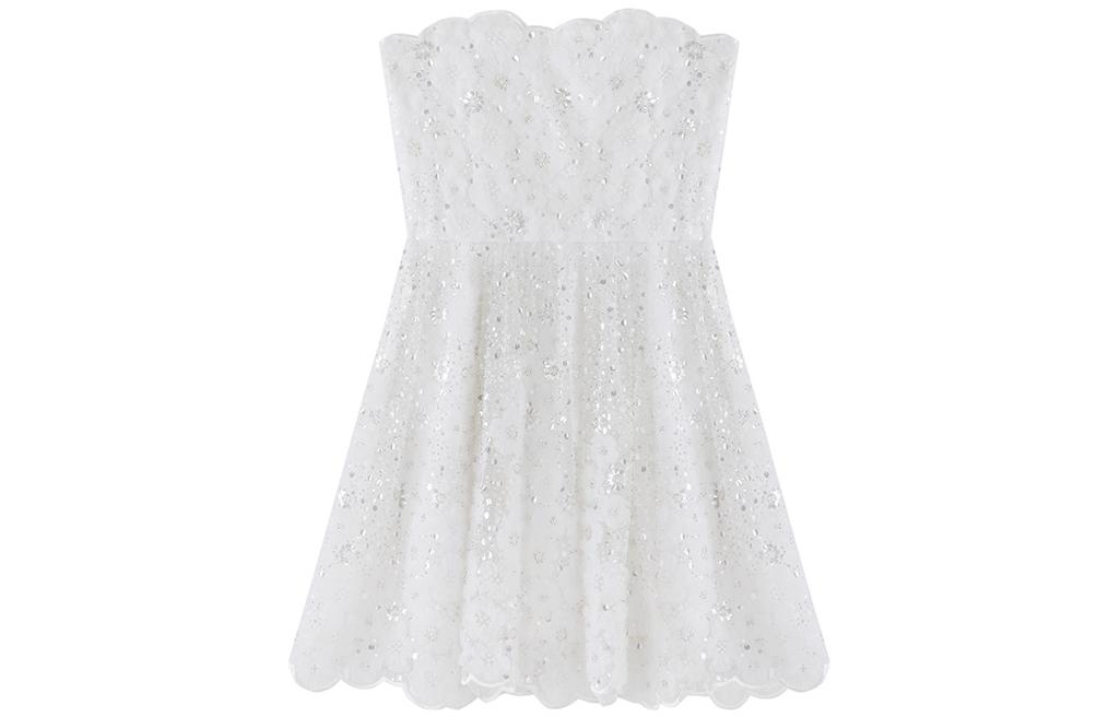 (Women) Self-Portrait  Sequin Floral Bustier Sleeveless Evening Party Dress. SWF342Y21200 圖 4