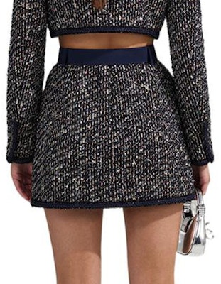 (W) Self-Portrait 亮片粗花呢混紡休閒迷你裙 SWF341Q00100 Shop (W) Self-Portrait 亮片粗花呢混紡休閒迷你裙 SWF341Q00100