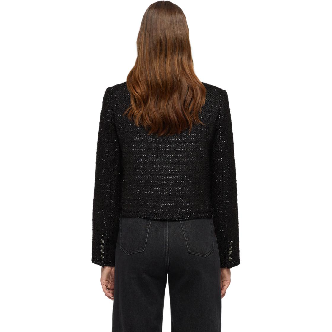 (Women) Self-Portrait  Short Classic Black Button-Up Jacket. SWF336T00600 圖 4